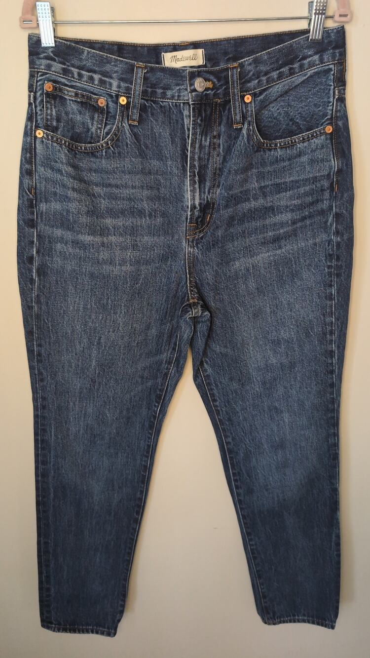 Madewell Perfect Vintage Jeans Size 30 High Rise Straight Leg Magic Pockets